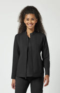 Women's Dakota Zip Front Scrub Jacket - Black