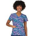 Women's Audrey Print Top - Leopard in the Wild