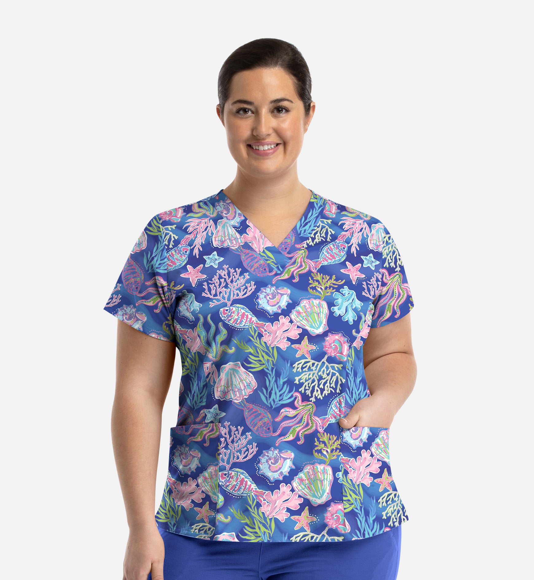 Women's Print Top - Summer Tides
