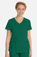Women's Juliet V-Neck Yoga Scrub Top - Hunter
