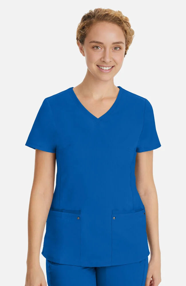 Women's Juliet V-Neck Yoga Scrub Top - Royal