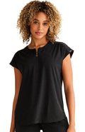 Women's Jayden Leopard Jacquard Top - Black