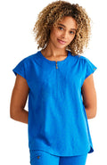 Women's Jayden Leopard Jacquard Top - Royal