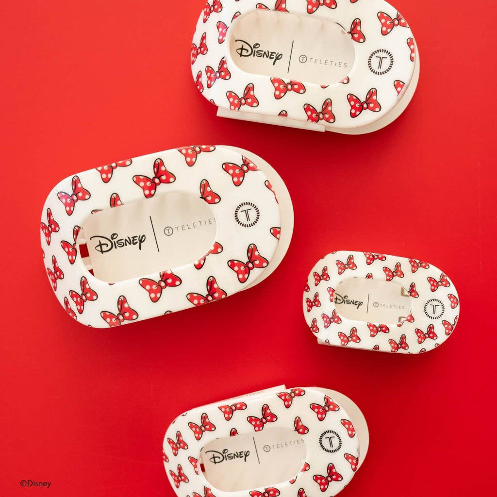 Flat Round Hair Clip | Tiny | Minnie Mouse Loves Her Bows!