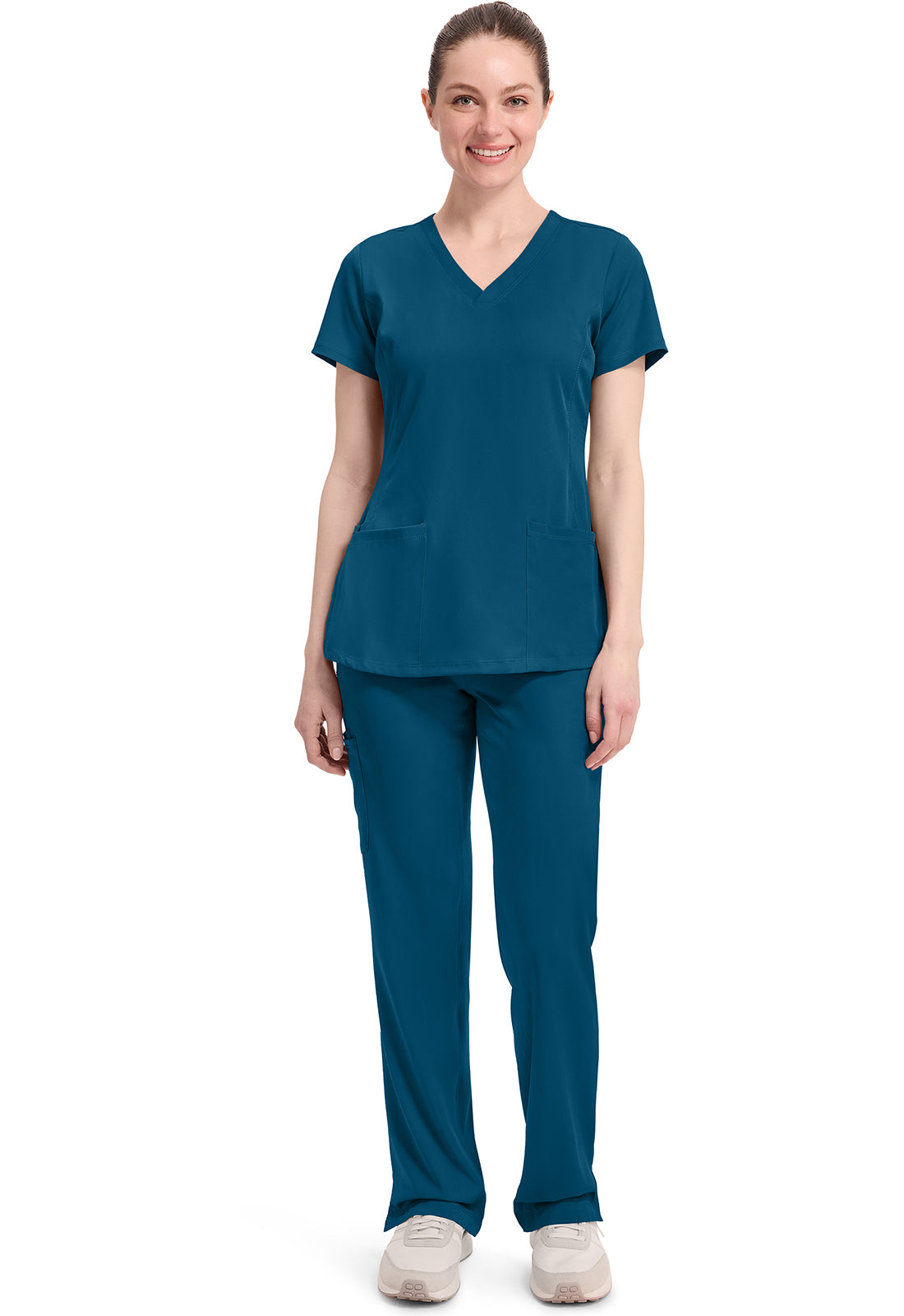 Women's Monica V-Neck Top - Caribbean