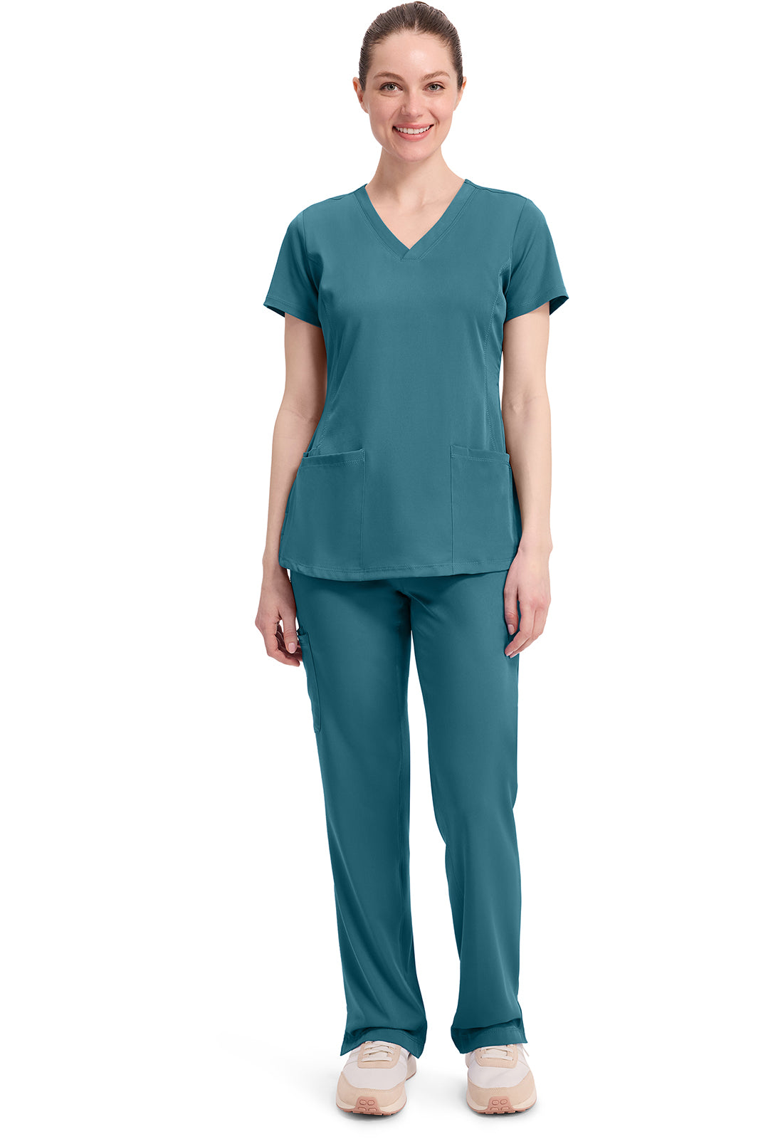 Women's Monica V-Neck Top - Fresh Blue