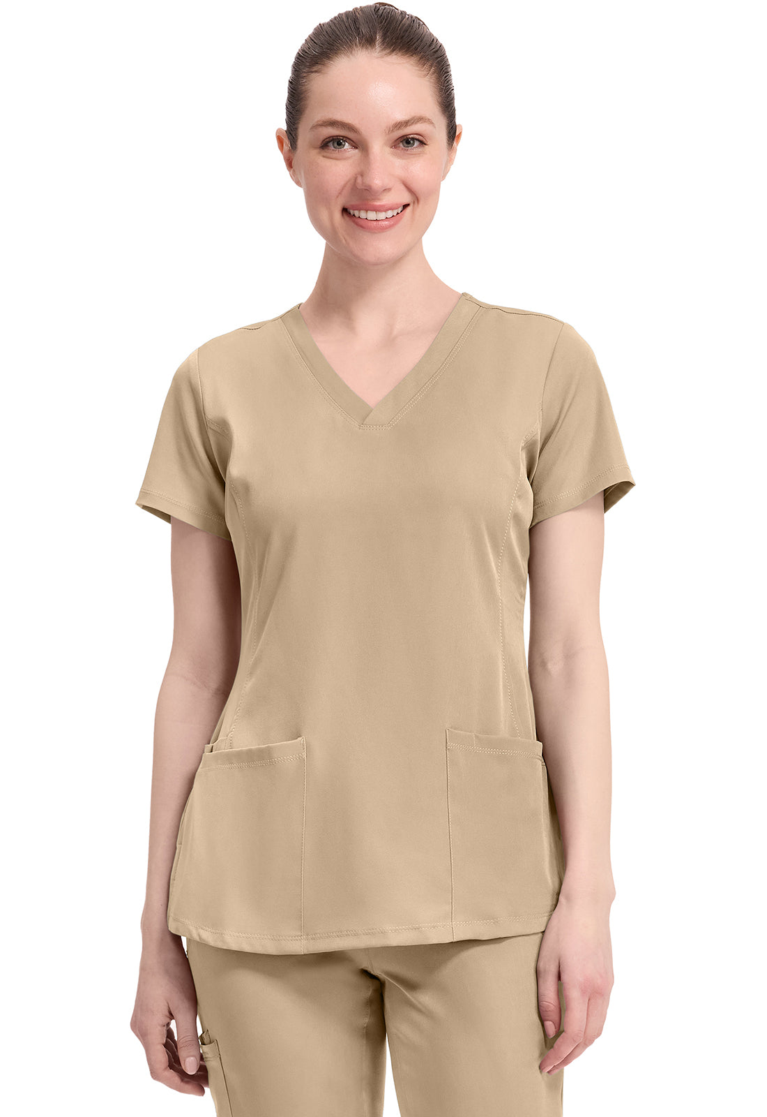 Women's Monica V-Neck Top - Khaki