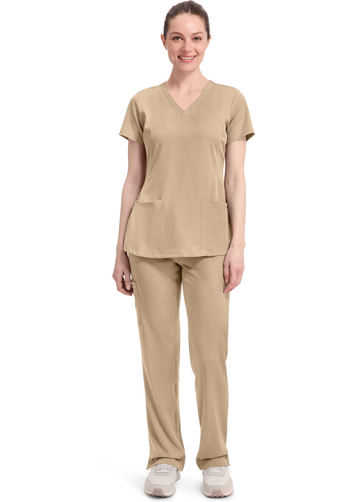 Women's Monica V-Neck Top - Khaki