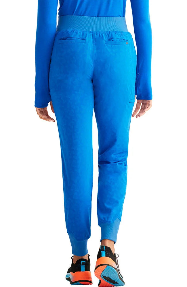 Women's Trinity Leopard Jacquard Jogger - Royal