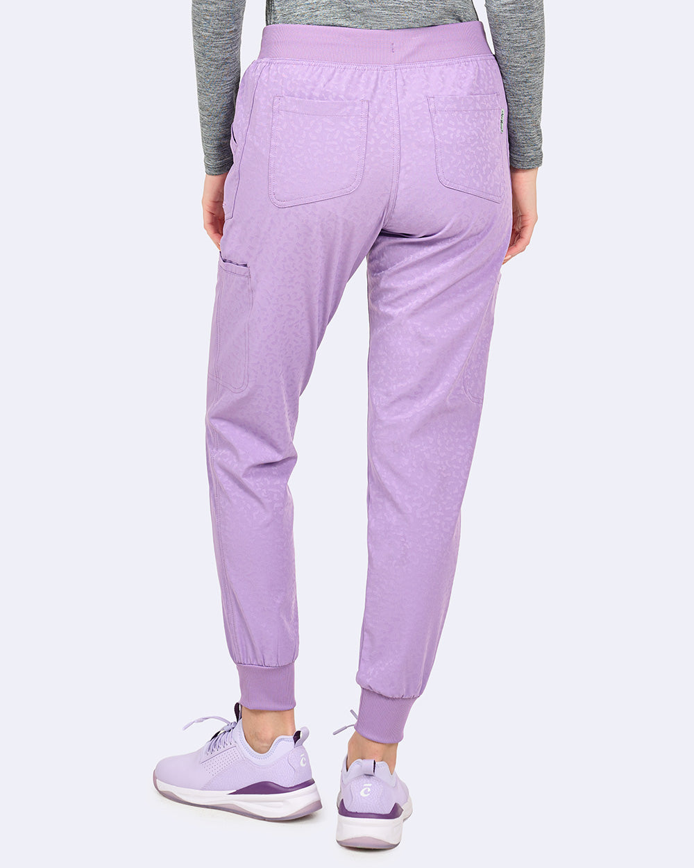 Sheba Jogger Pant - Jacquard Purple Smoke