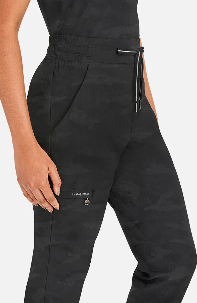 TATE CAMO JOGGER- BLACK