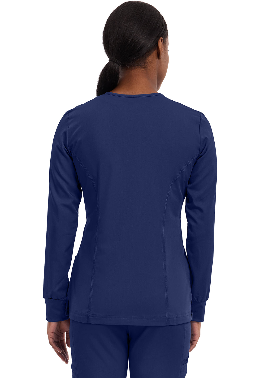 Women's Daisy Snap Front Scrub Jacket - Navy