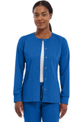 Women's Daisy Snap Front Scrub Jacket - Royal