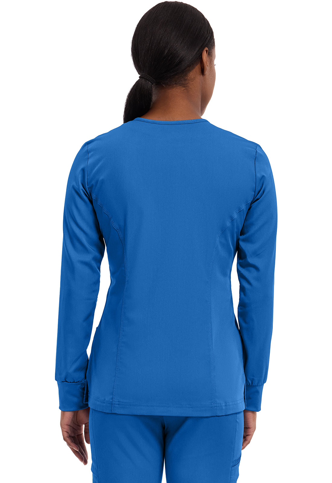 Women's Daisy Snap Front Scrub Jacket - Royal