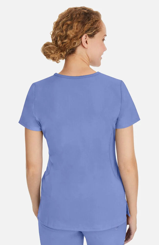 Women's Juliet V-Neck Yoga Scrub Top - Ciel