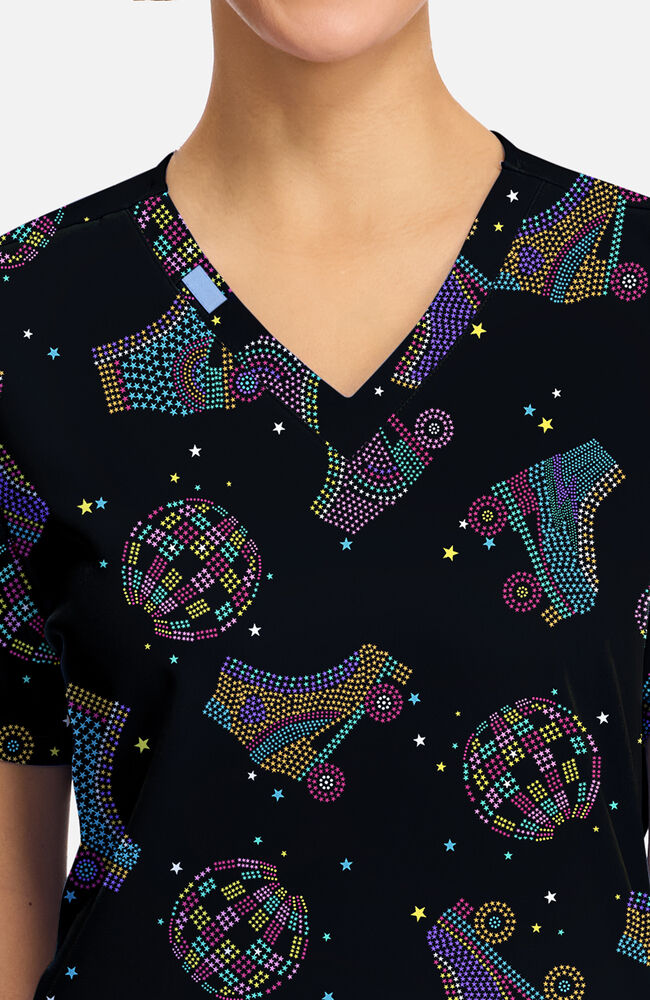 Women's Roller Disco Print Top