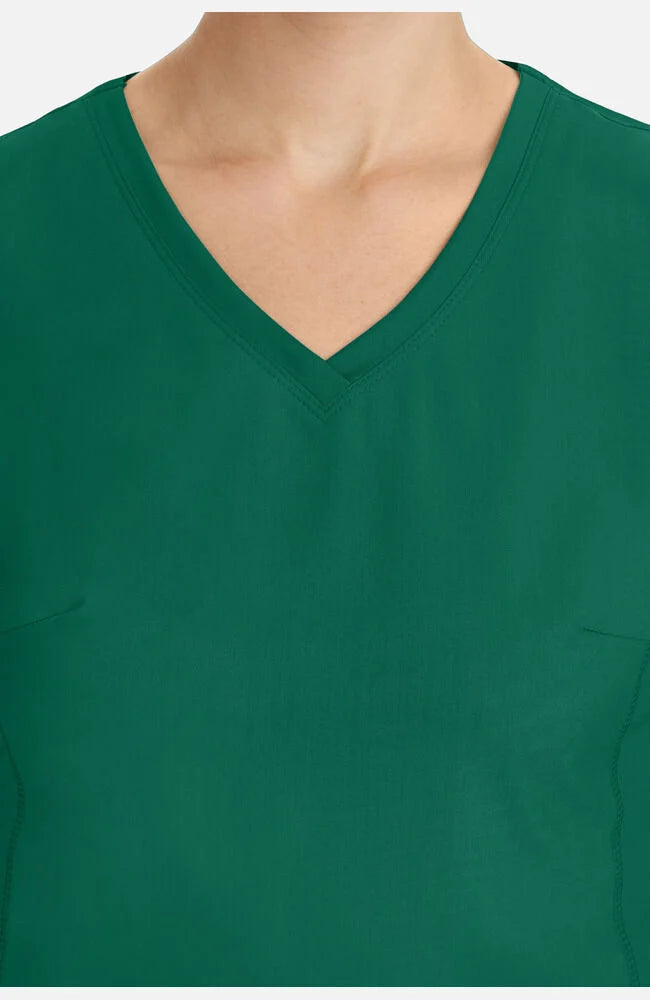 Women's Juliet V-Neck Yoga Scrub Top - Hunter