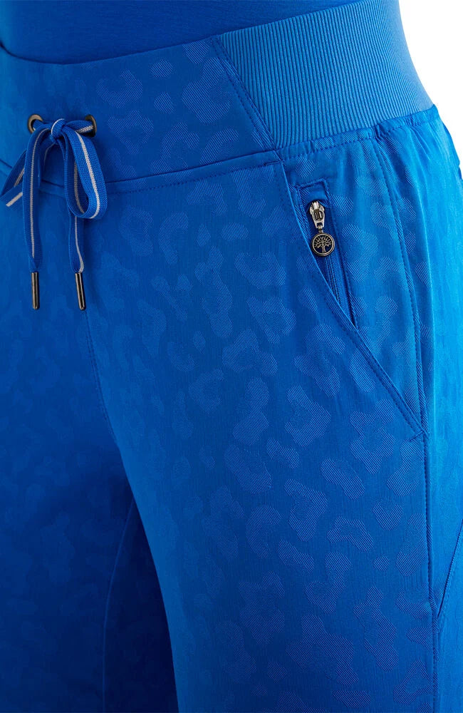 Women's Trinity Leopard Jacquard Jogger - Royal