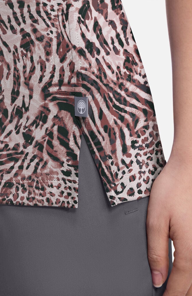Women's Briana Cool Cattitude Print Scrub Top