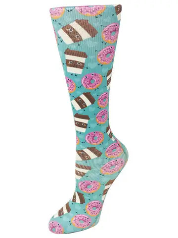 Cutieful Knit Compression Socks - WIDE