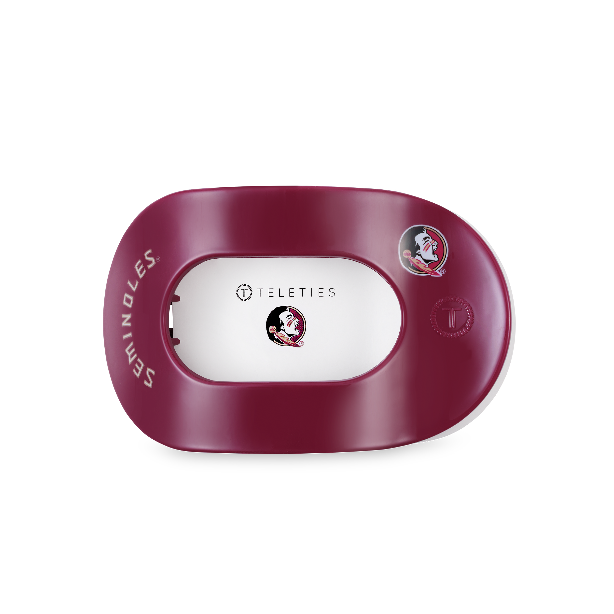 Flat Round Hair Clip | Medium | Go Noles!