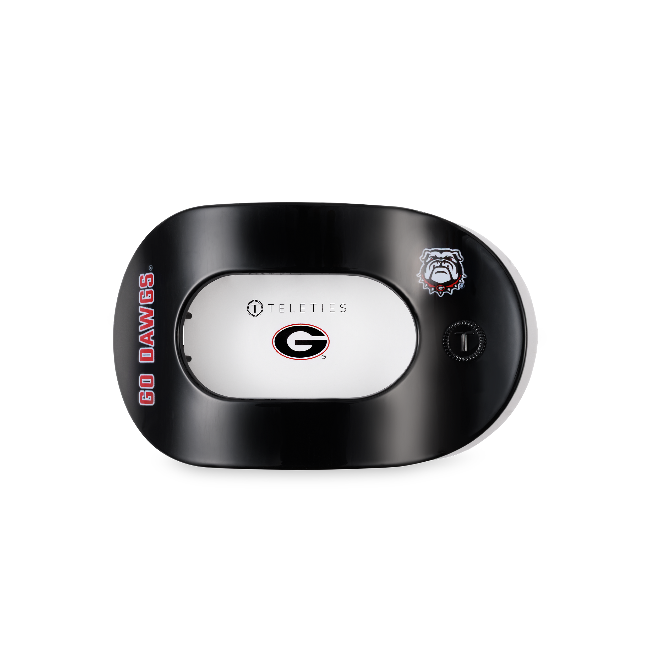 Flat Round Hair Clip | Medium | Go Dawgs!