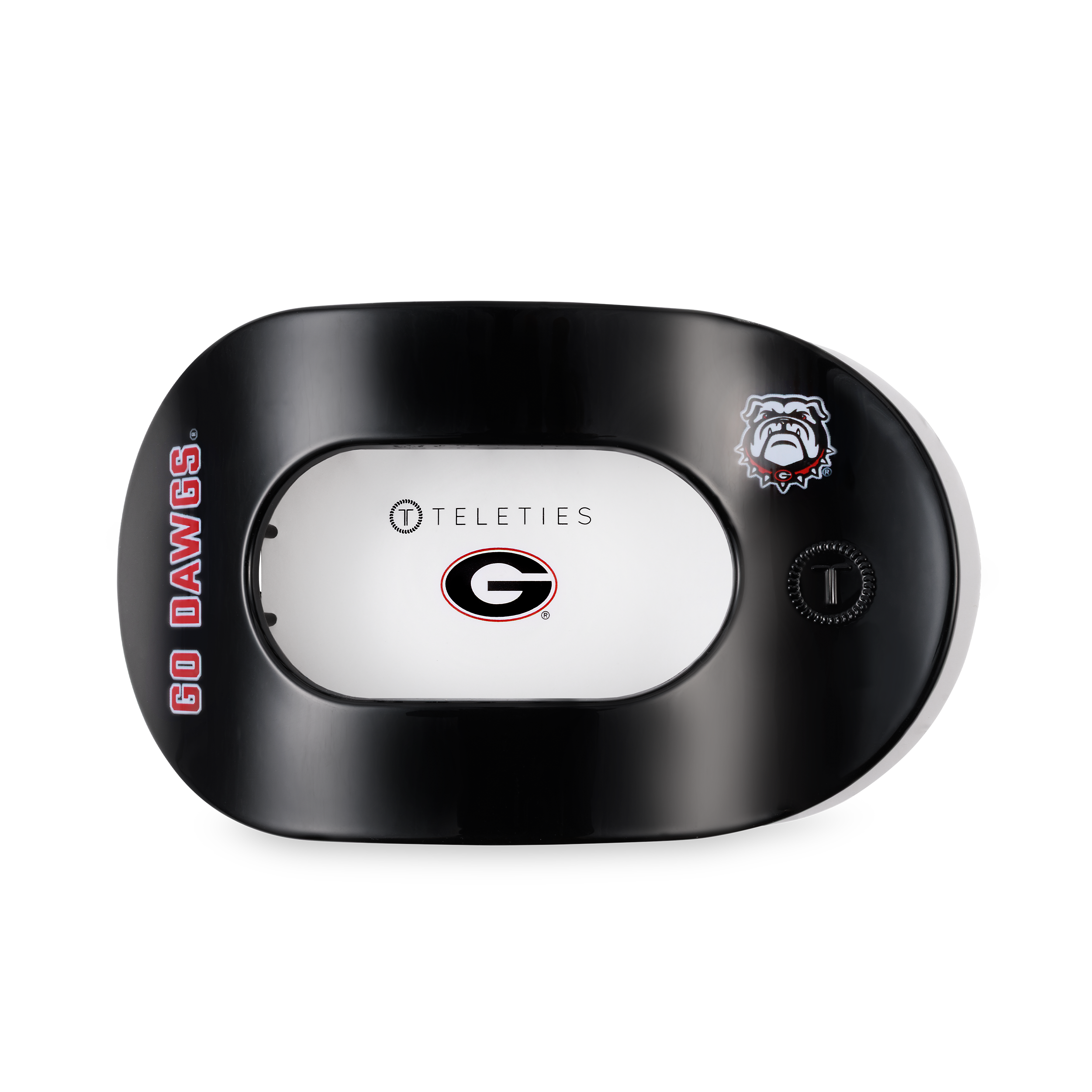 Flat Round Hair Clip | Large | Go Dawgs!