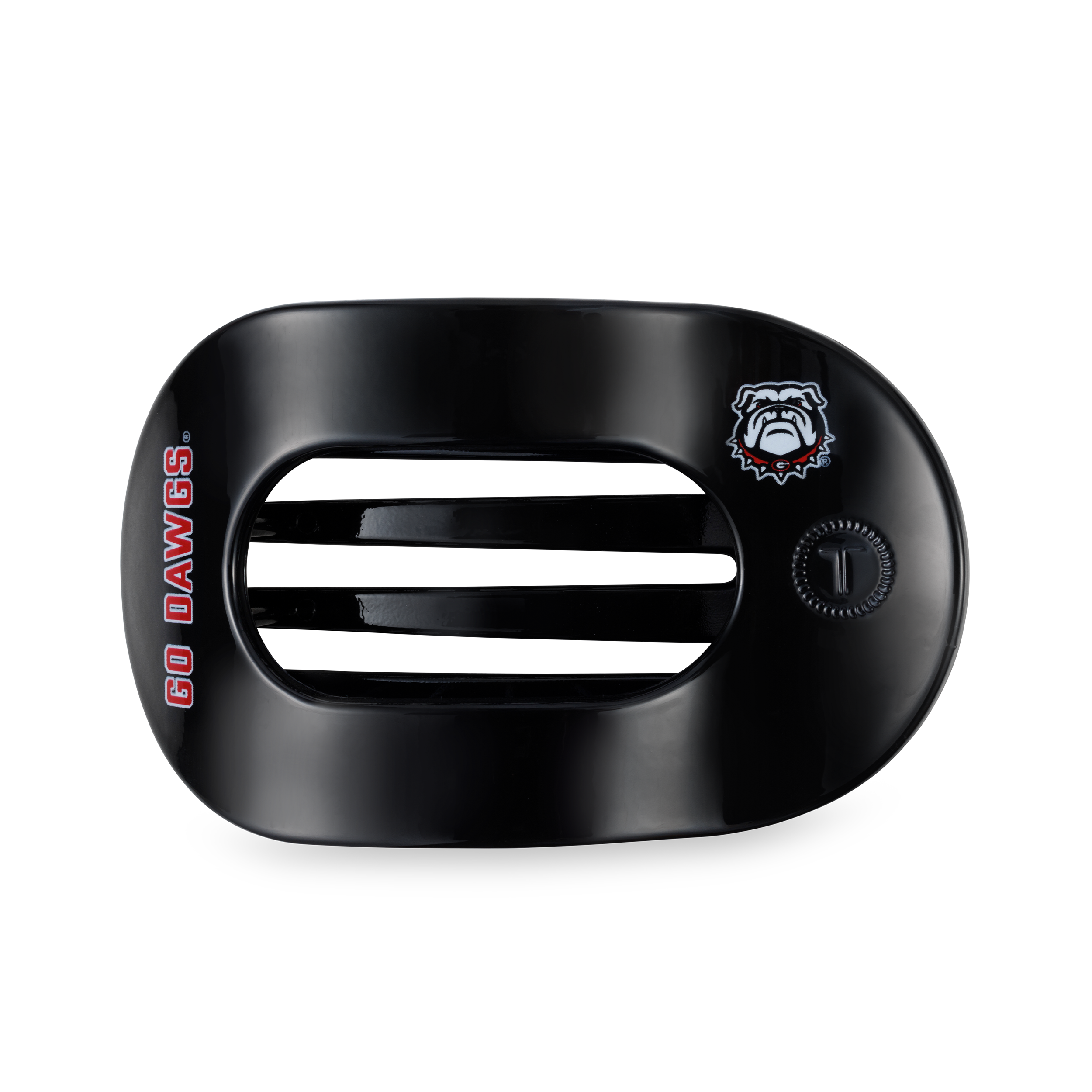 Flat Round Hair Clip | Large | Go Dawgs!