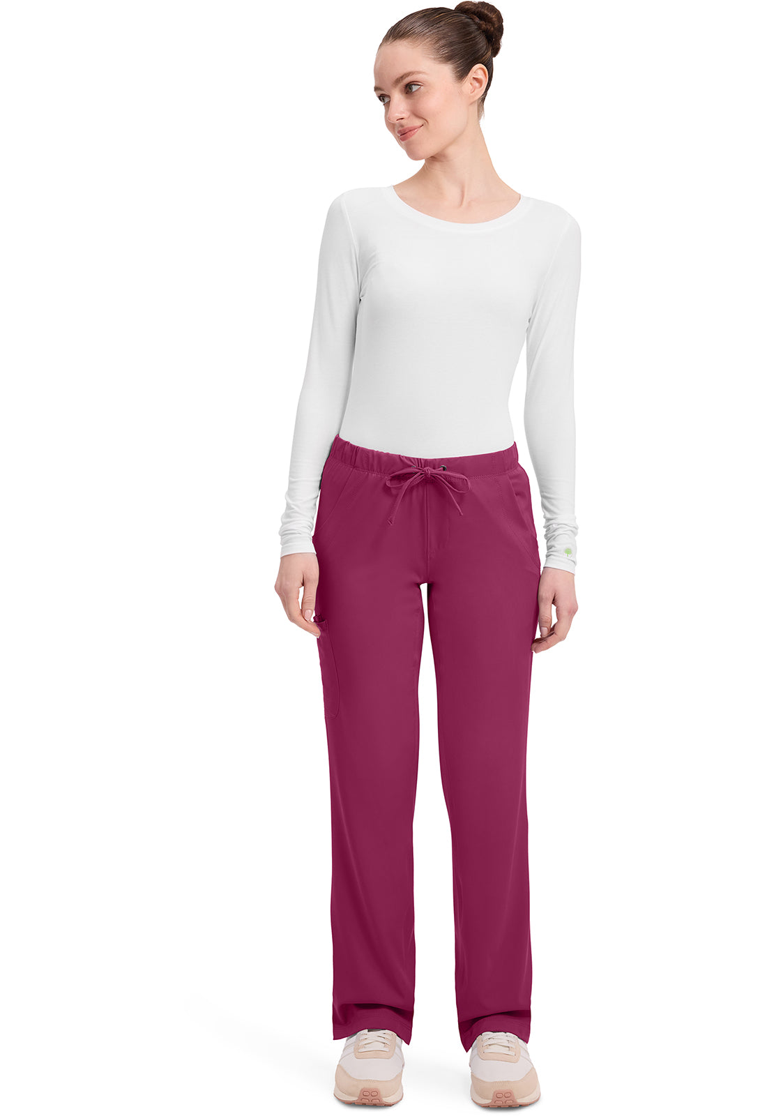 Women's Rebecca Straight Leg Scrub Pant - Wine