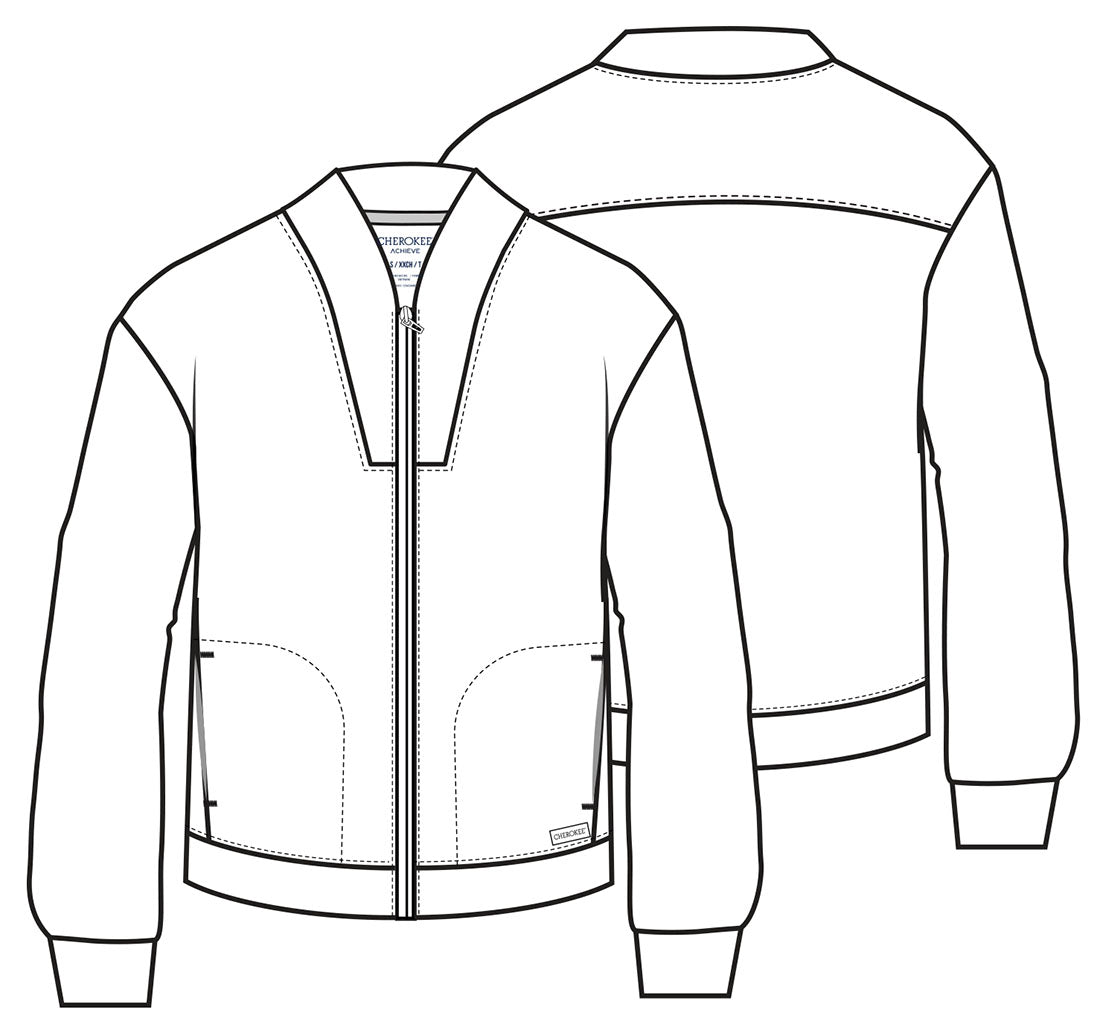 Women's - Pocket Shawl Collar Warm Up Jacket - Hunter