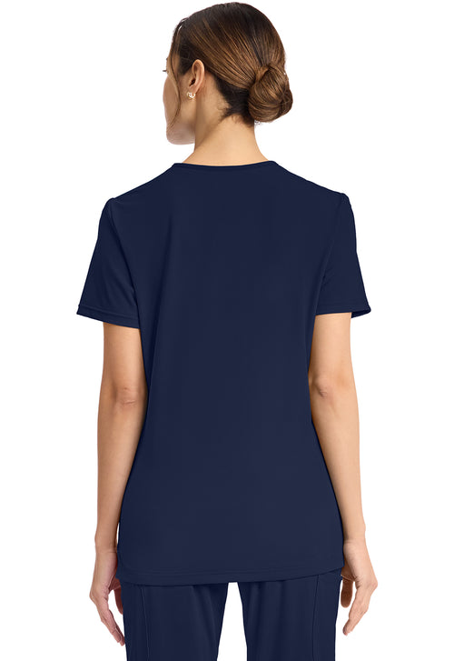 2-Pocket V-Neck Top - Navy
