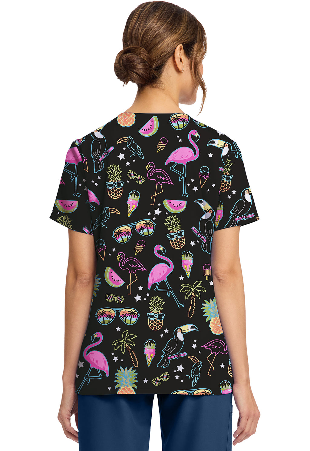 Women's Downtown Tropical Print Top