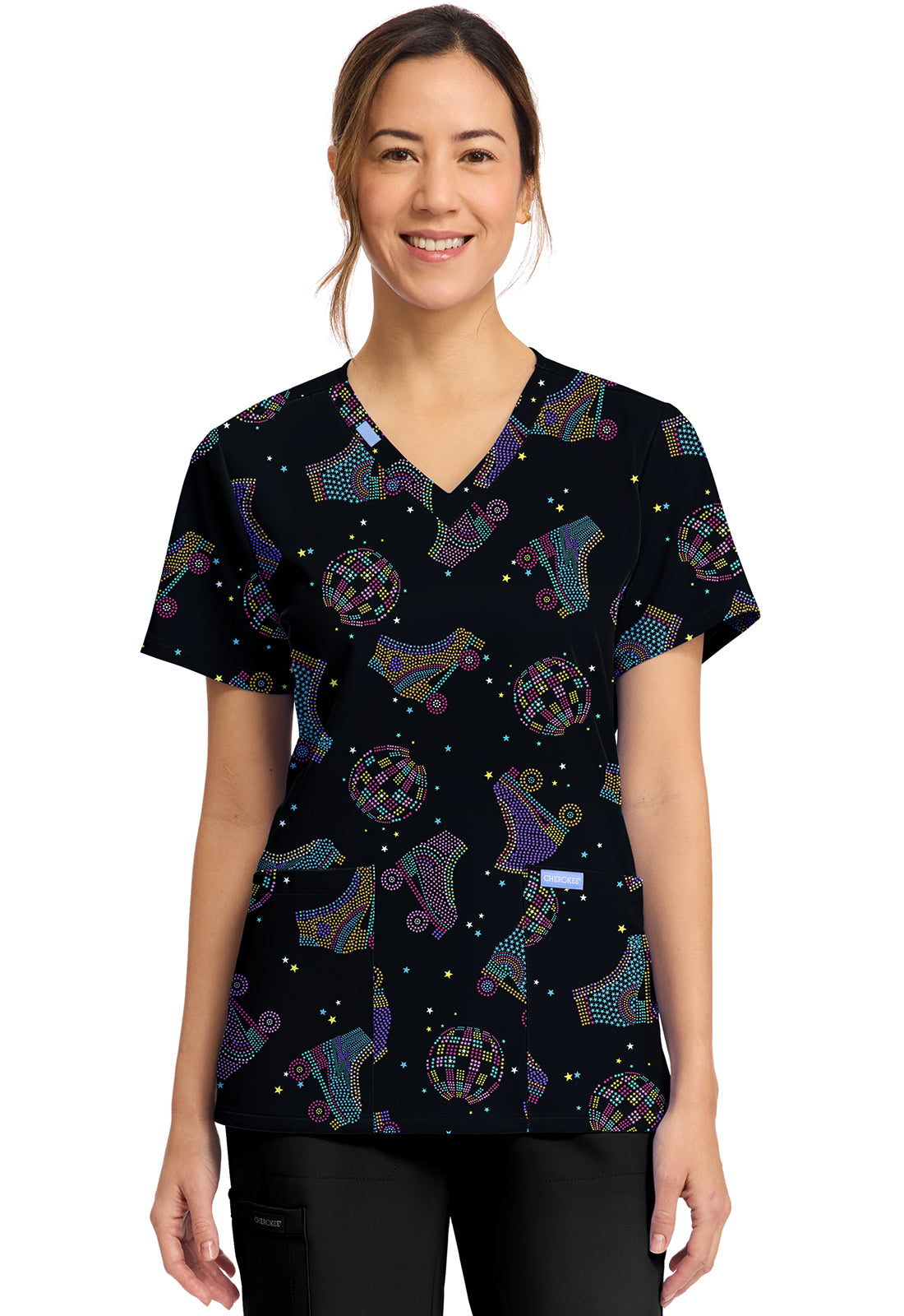 Women's Roller Disco Print Top