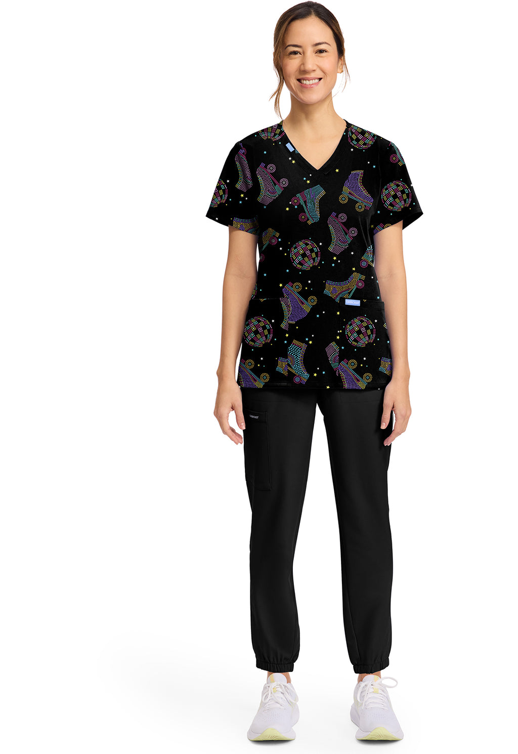 Women's Roller Disco Print Top