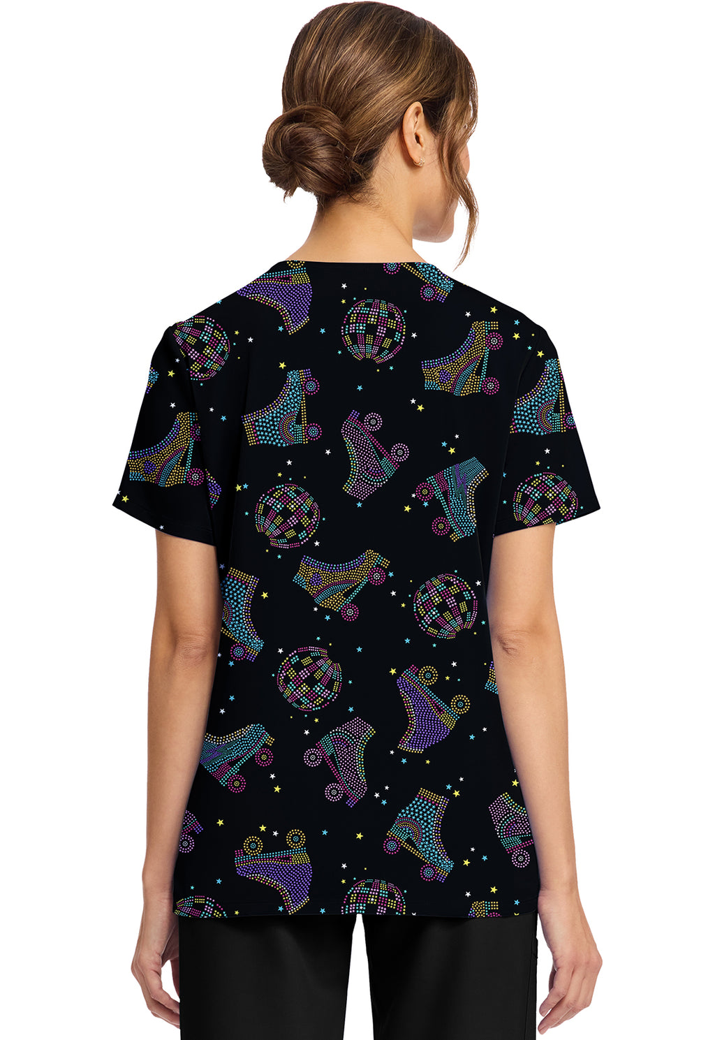 Women's Roller Disco Print Top