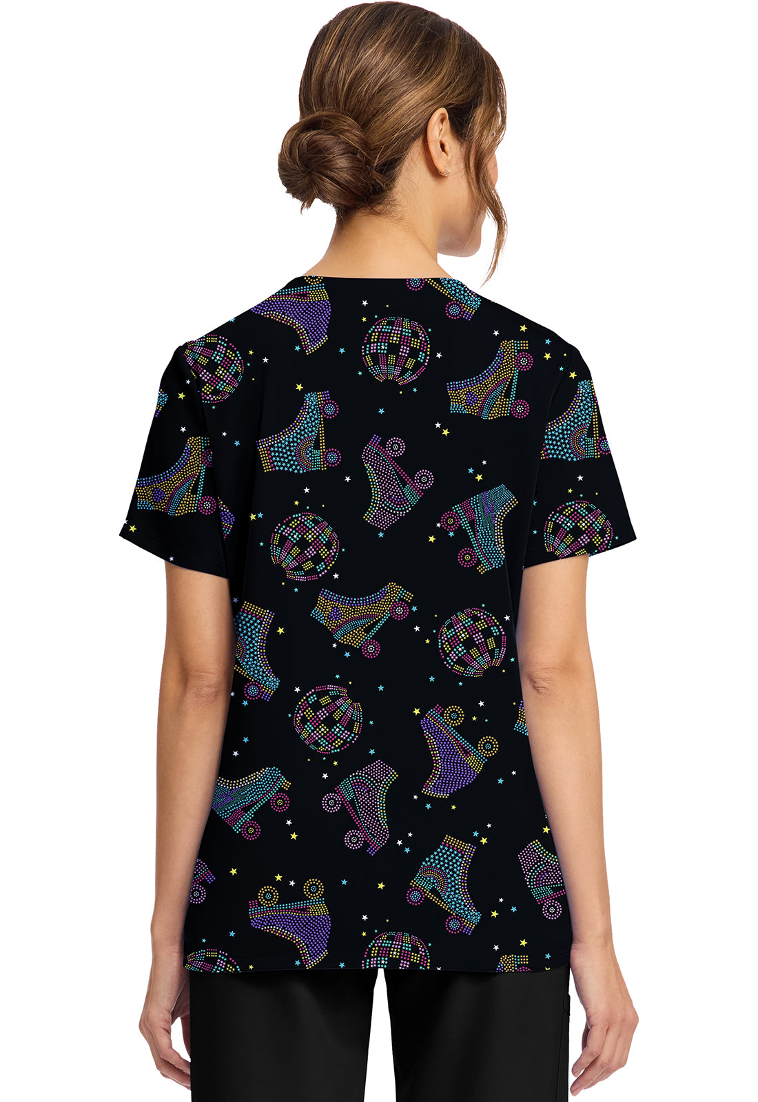 Women's Roller Disco Print Top