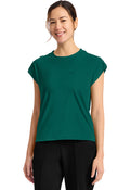 Tuck-In Chest Pocket Crew Neck Top - Hunter