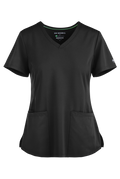 Women's Monica V-Neck Top - Black