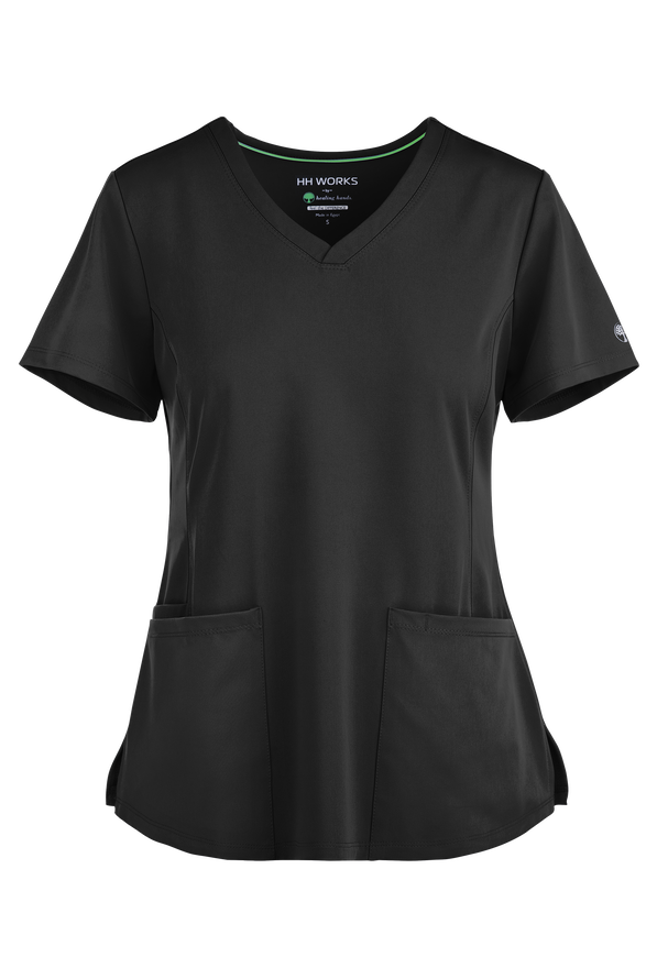 Women's Monica V-Neck Top - Black