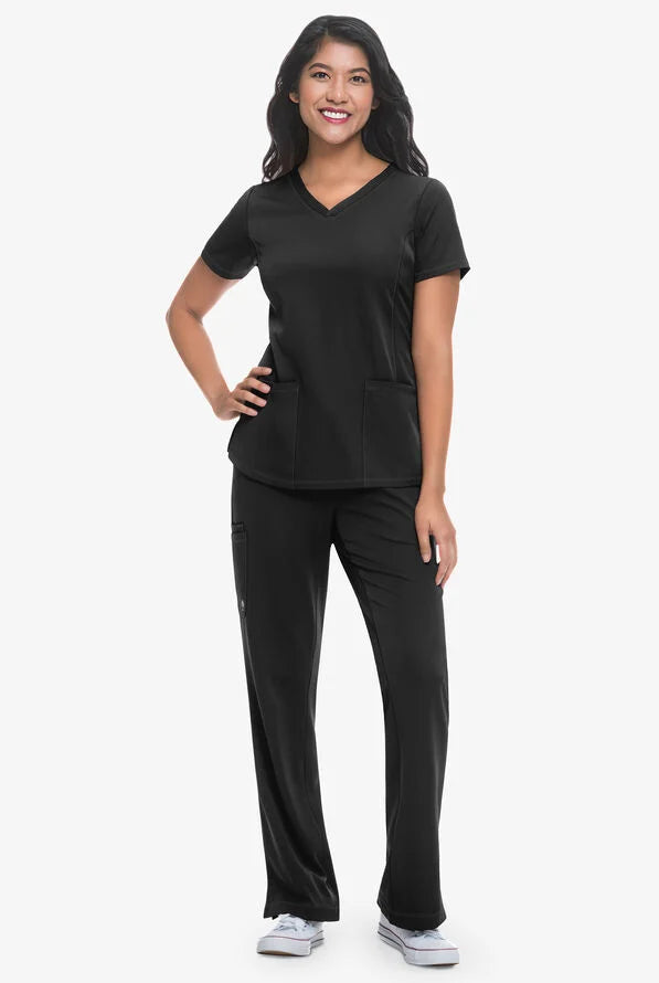 Women's Monica V-Neck Top - Black