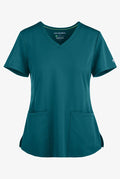 Women's Monica V-Neck Top - Caribbean