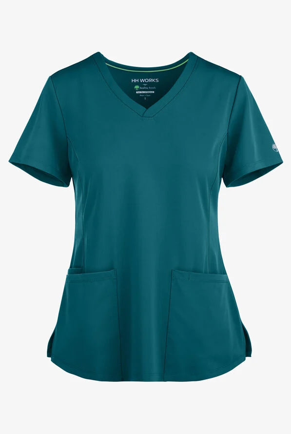 Women's Monica V-Neck Top - Caribbean