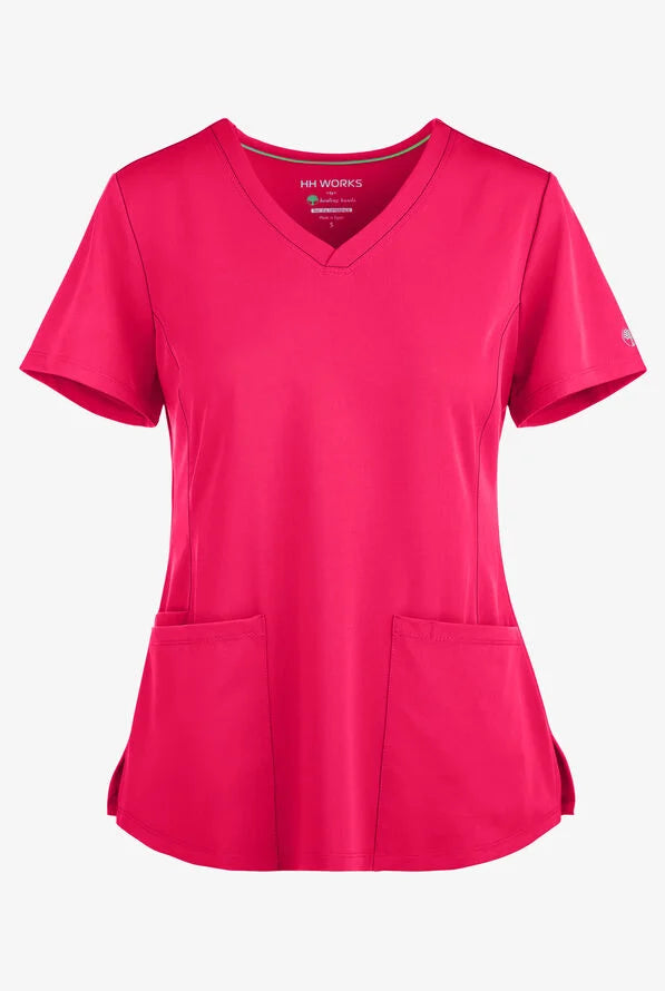 Women's Monica V-Neck Top - Carnation Pink