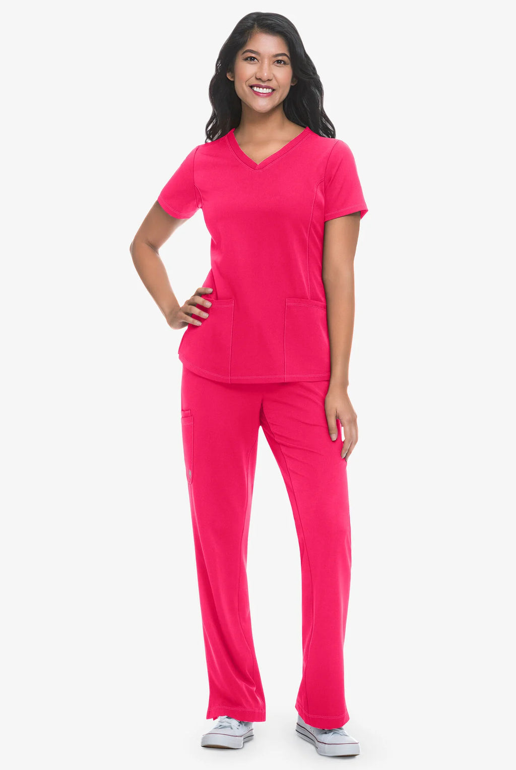 Women's Monica V-Neck Top - Carnation Pink