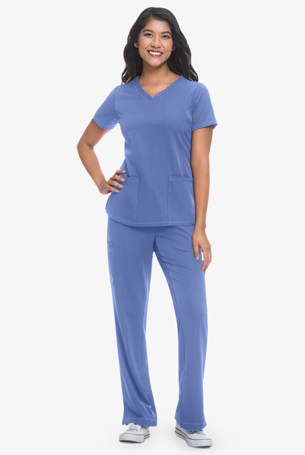 Women's Monica V-Neck Top - Ciel