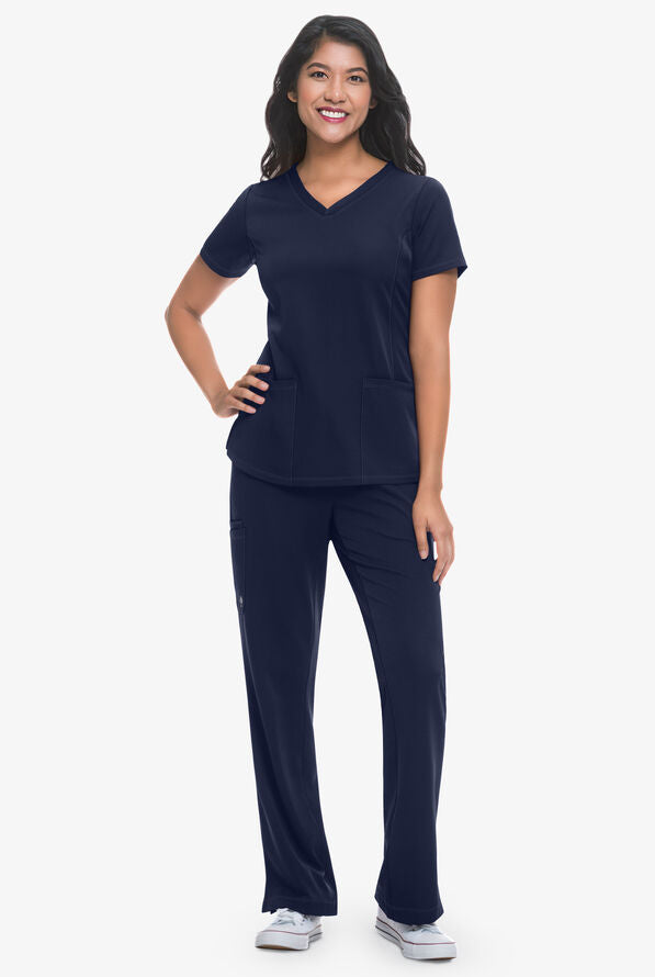 Women's Monica V-Neck Top - Navy