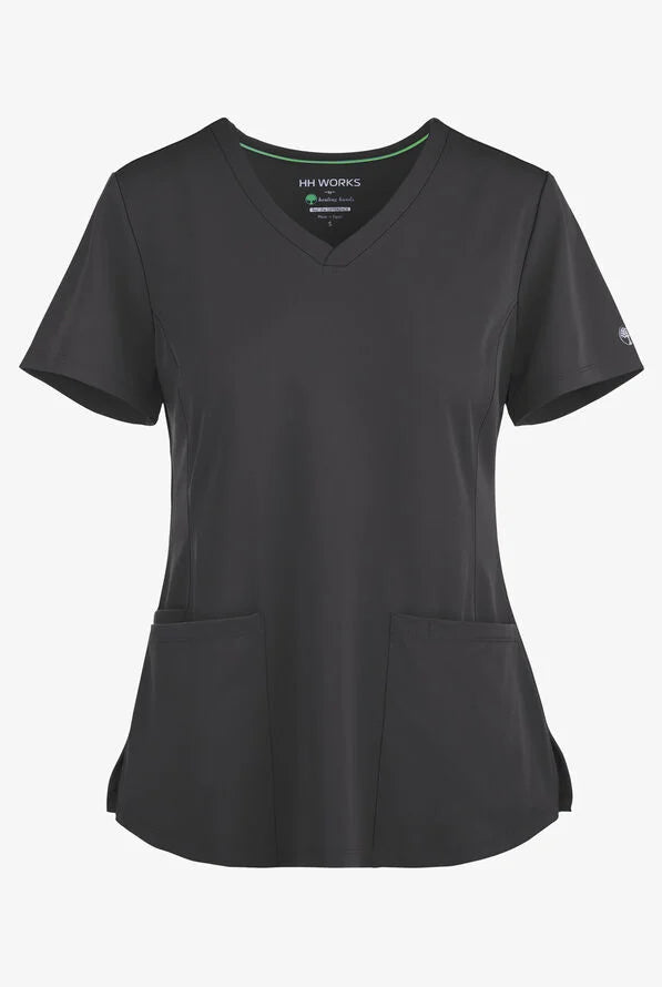 Women's Monica V-Neck Top - Pewter