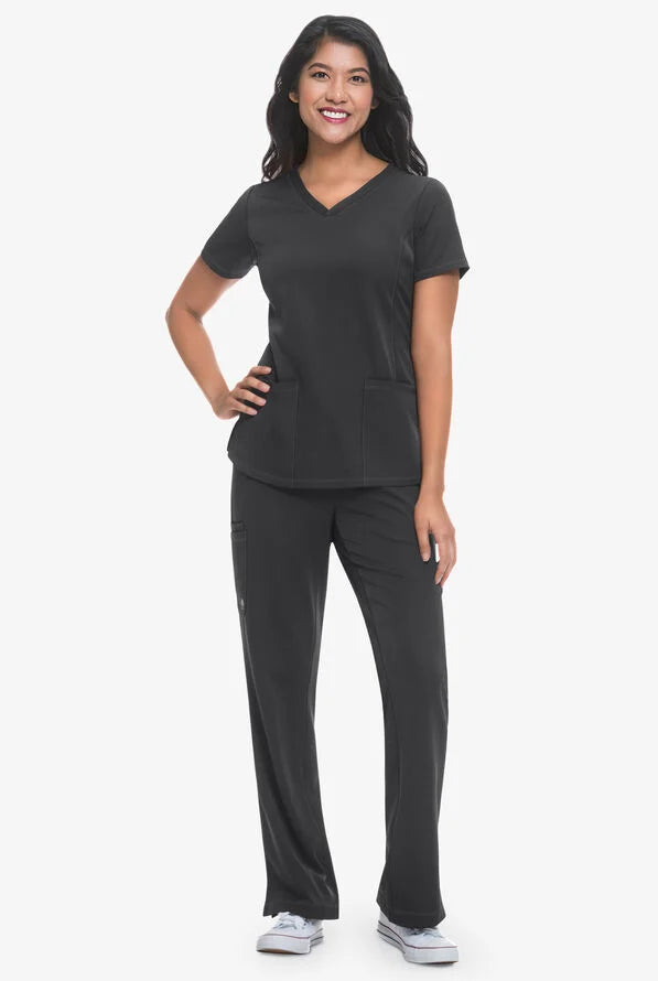 Women's Monica V-Neck Top - Pewter