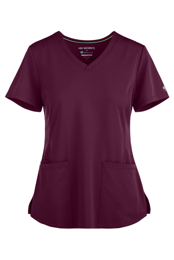 Women's Monica V-Neck Top - Wine