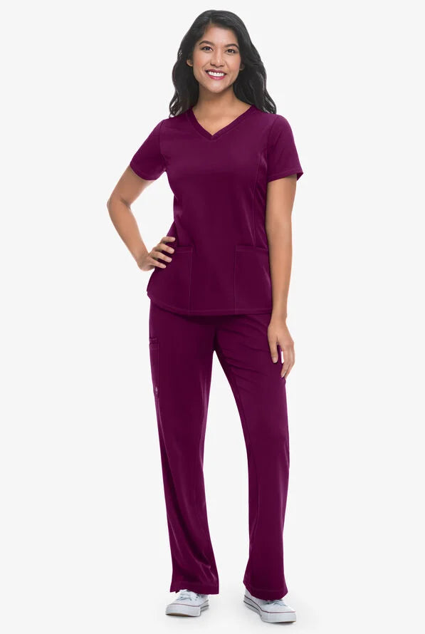 Women's Monica V-Neck Top - Wine